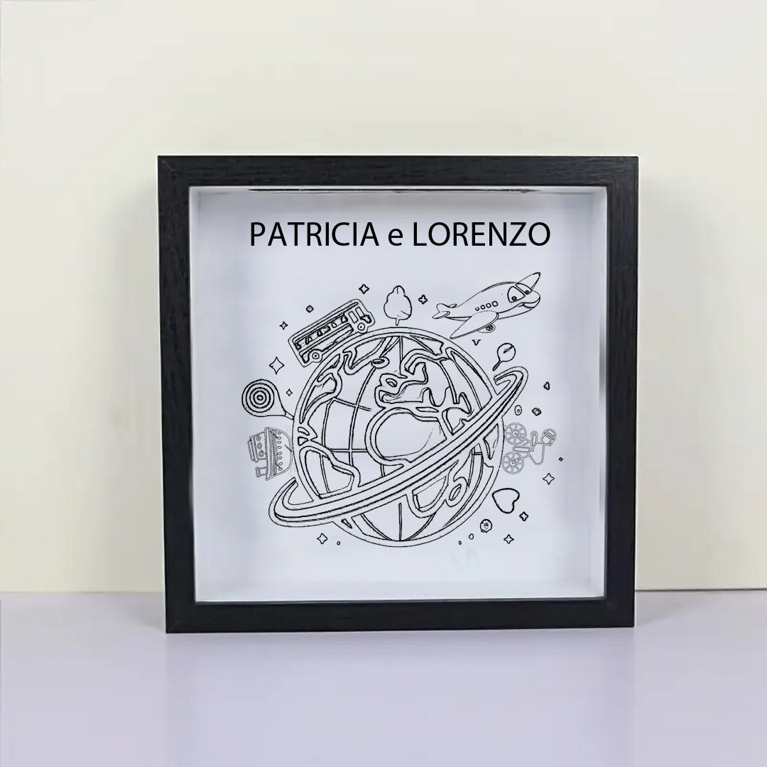 Scatola dei Ricordi di Viaggio Personalizzata – Idea Regalo Unica | Mappa in Viaggio mappainviaggio