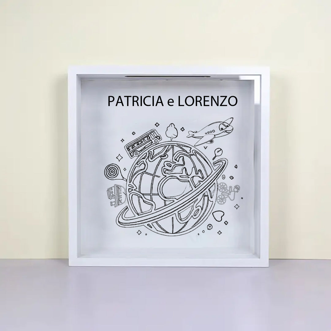 Scatola dei Ricordi di Viaggio Personalizzata – Idea Regalo Unica | Mappa in Viaggio mappainviaggio