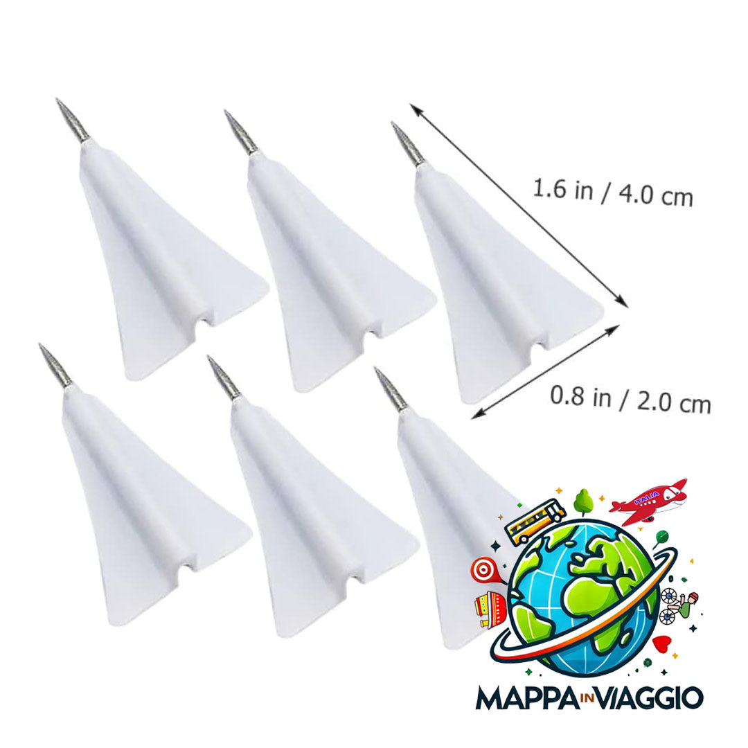Aeroplanini Decorativi per Mappe in Legno mappainviaggio