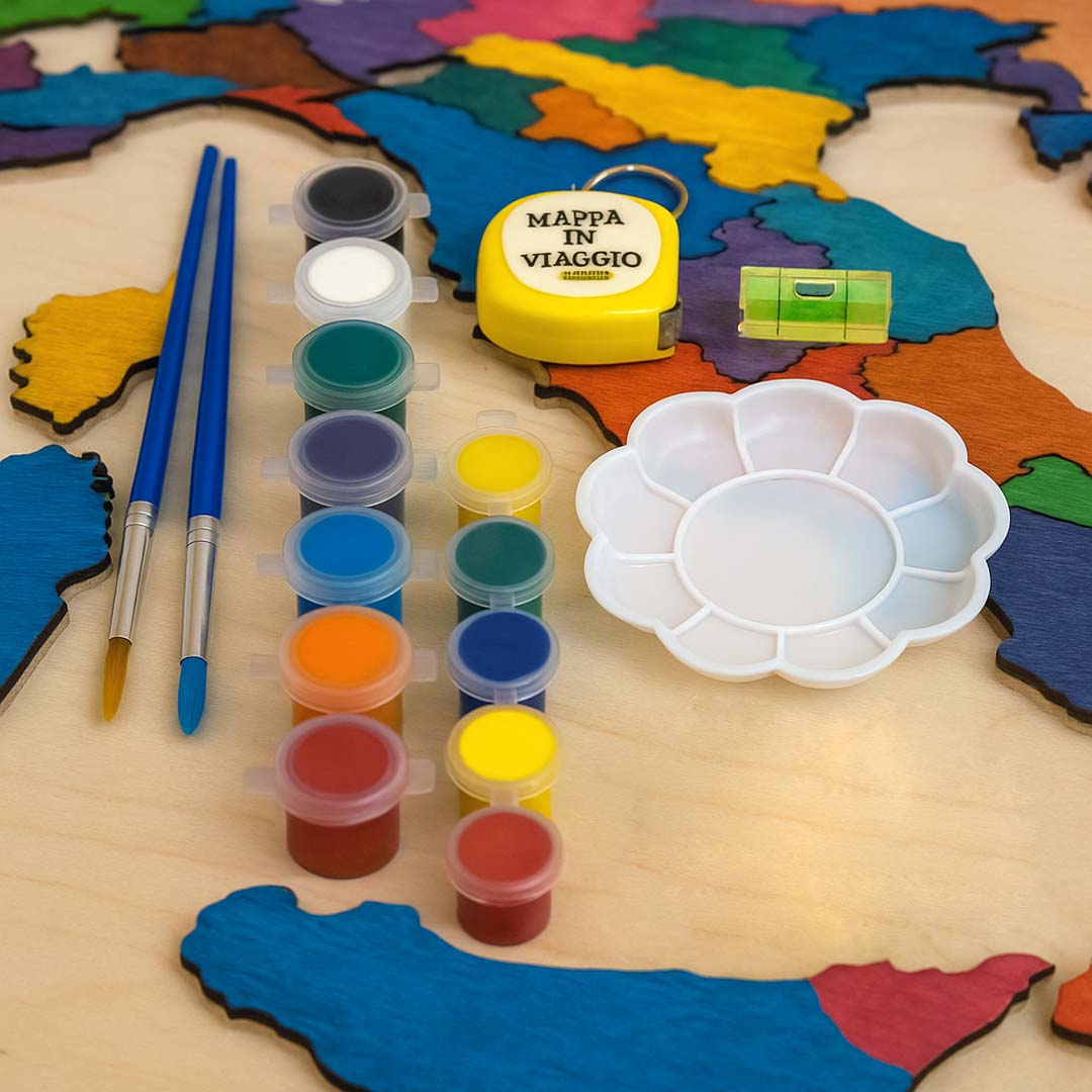 Mappa 3D da Colorare – Libera la tua Creatività nel Mondo mappainviaggio