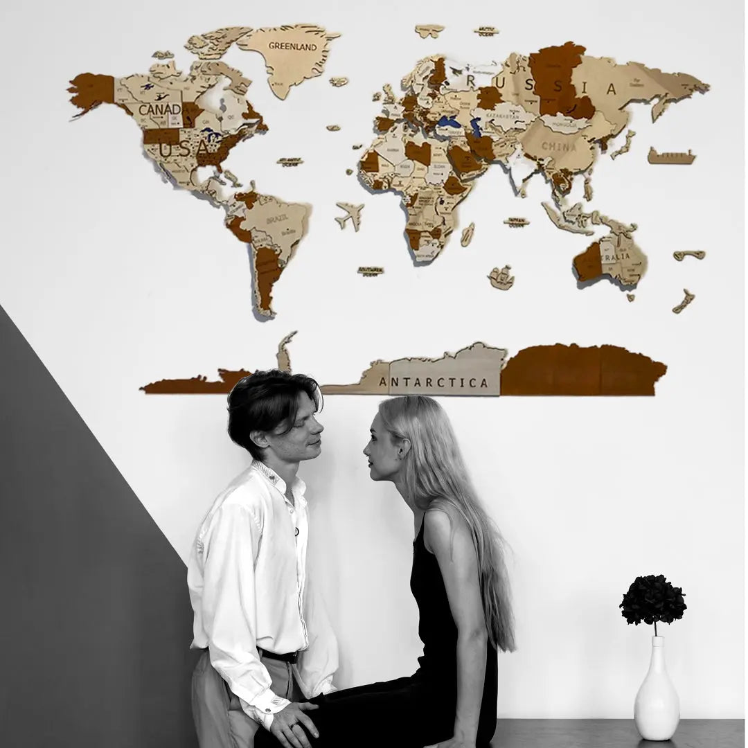 Radici del Mondo – Mappa 3D in Legno Il mio negozio