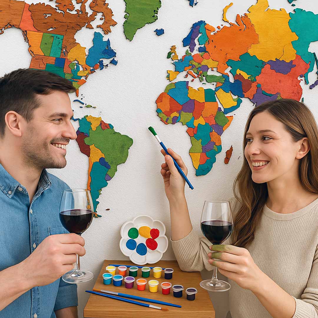 Mappa 3D da Colorare – Libera la tua Creatività nel Mondo mappainviaggio