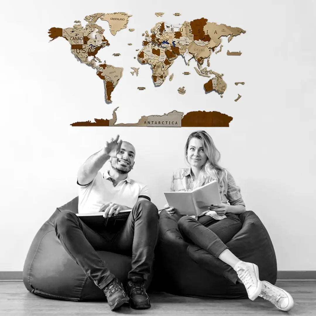 Radici del Mondo – Mappa 3D in Legno Il mio negozio