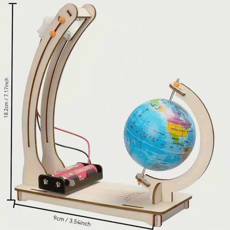 Modello Terra Giorno e Notte con LED – Kit Educativo Fai da Te per Bambini mappainviaggio