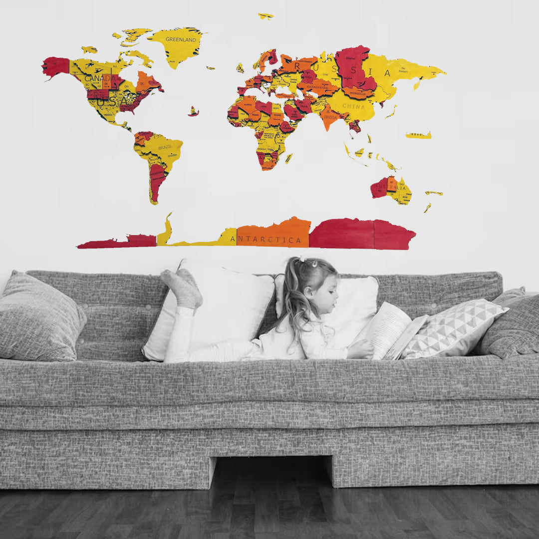 Il mondo a casa tua — Come una mappa 3D può trasformare le tue pareti e raccontare la tua storia